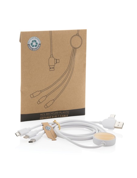 Cavo Ontario 6 in 1 in plastica riciclata RCS